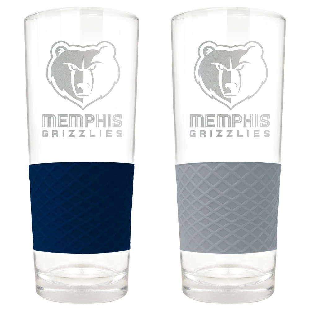 Memphis Grizzlies 22oz. Logo Score Pint Glass Two-Piece Set