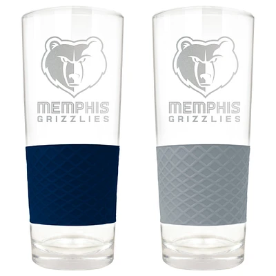 Memphis Grizzlies 22oz. Logo Score Pint Glass Two-Piece Set