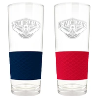 New Orleans Pelicans 22oz. Logo Score Pint Glass Two-Piece Set