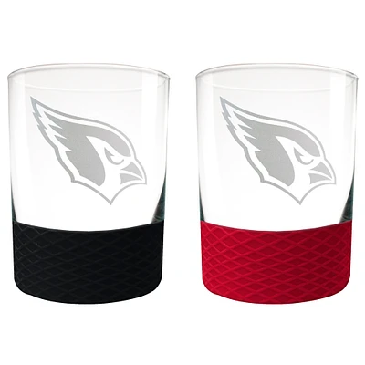 Arizona Cardinals 14oz. Commissioner Rocks Glass Two-Piece Set