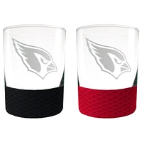 Arizona Cardinals 14oz. Commissioner Rocks Glass Two-Piece Set
