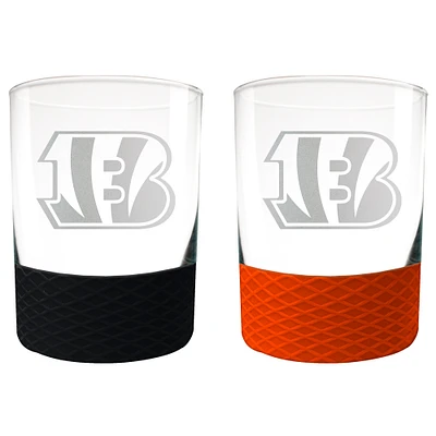 Cincinnati Bengals 14oz. Commissioner Rocks Glass Two-Piece Set