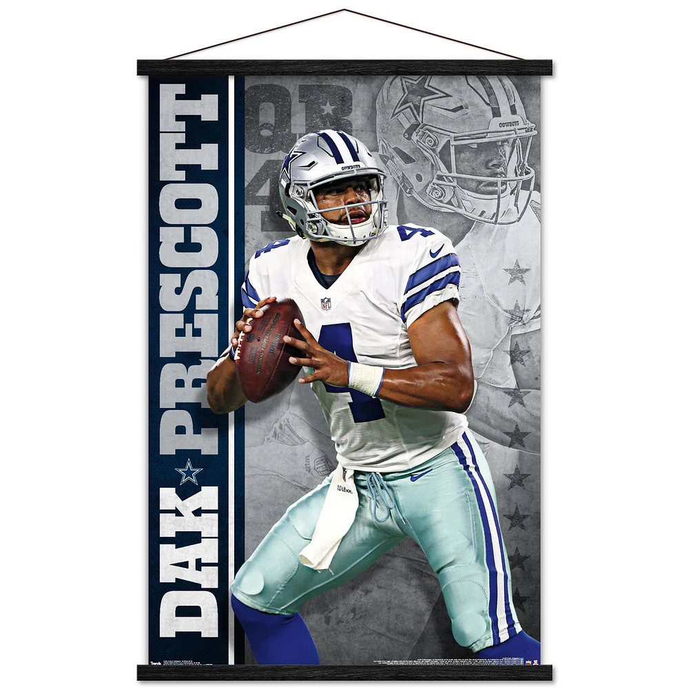 Dak Prescott Dallas Cowboys 24'' x 34'' Magnetic Framed Team Players Only Poster