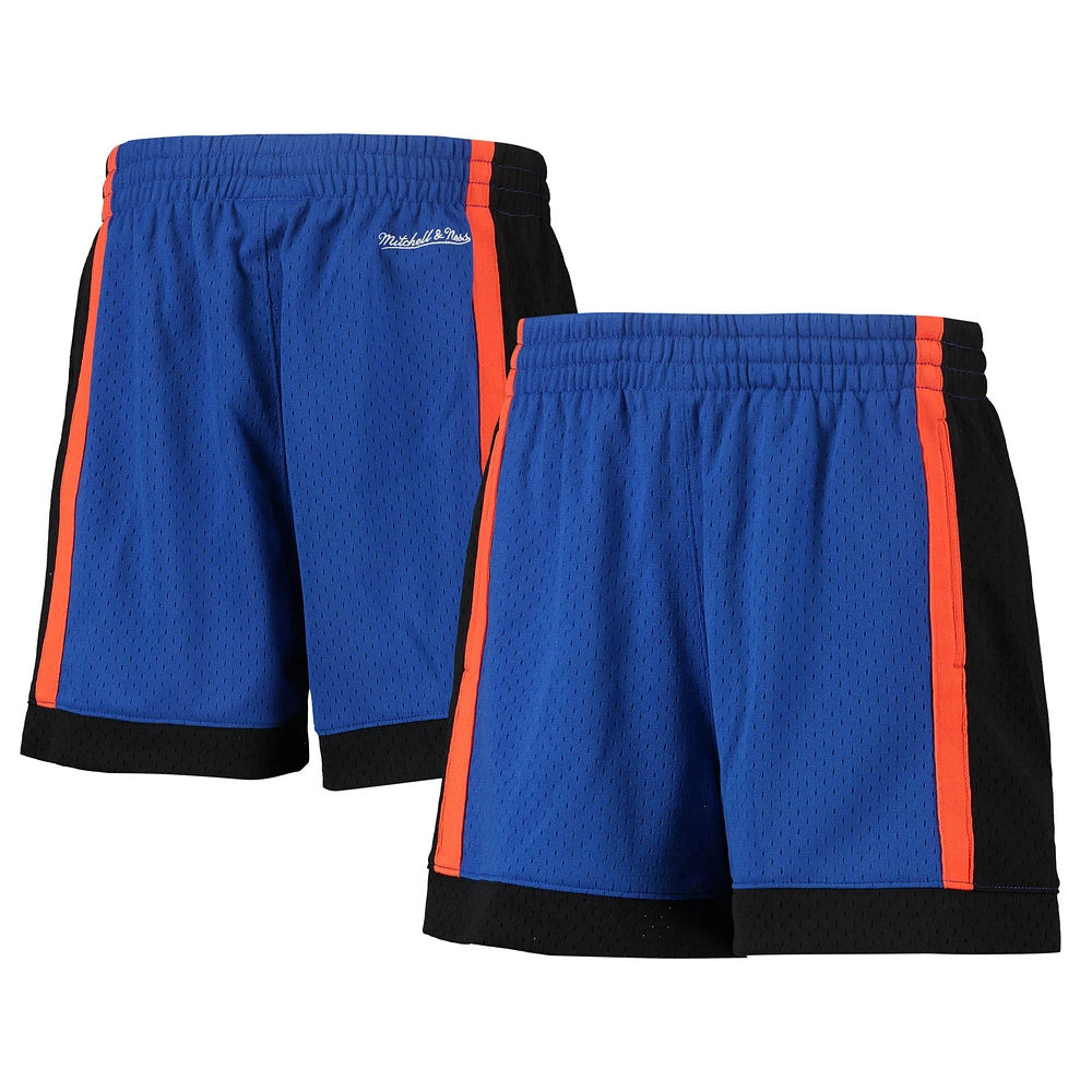 Women's Mitchell & Ness Royal New York Knicks Jump Shot Shorts