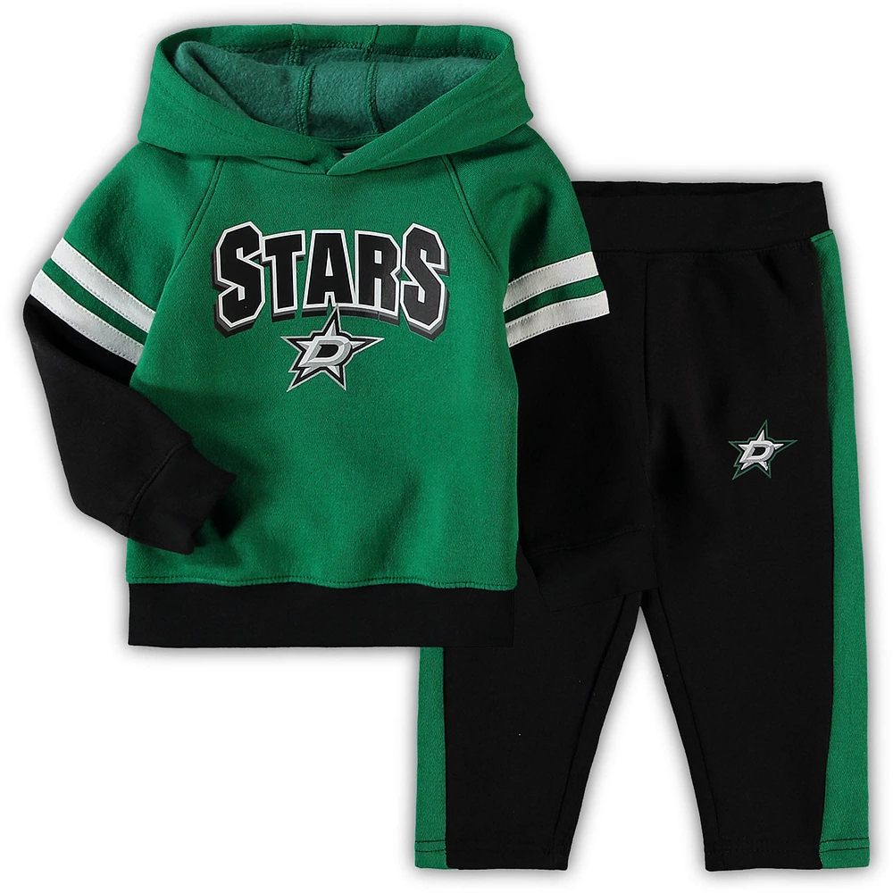 Preschool Kelly Green/Black Dallas Stars Miracle On Ice Pullover Hoodie & Pants Set