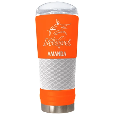 Miami Marlins 24oz. Personalized Team Color Draft Tumbler