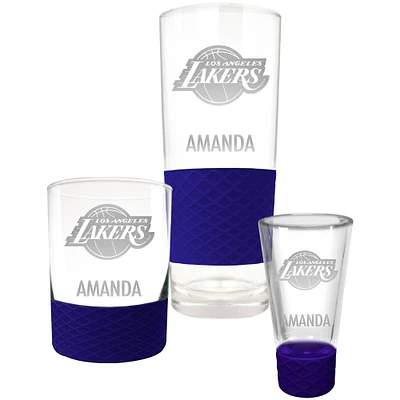 Los Angeles Lakers 3-Piece Personalized Homegating Drinkware Set