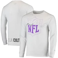 Men's Dunbrooke White ÑFL Por La Cultura '21 Collection Long Sleeve T-Shirt