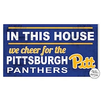 Pitt Panthers 11'' x 20'' Indoor/Outdoor In This House Sign