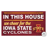 Iowa State Cyclones 11'' x 20'' Indoor/Outdoor In This House Sign