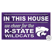 Kansas State Wildcats 11'' x 20'' Indoor/Outdoor In This House Sign