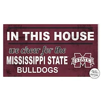 Mississippi State Bulldogs 11'' x 20'' Indoor/Outdoor In This House Sign