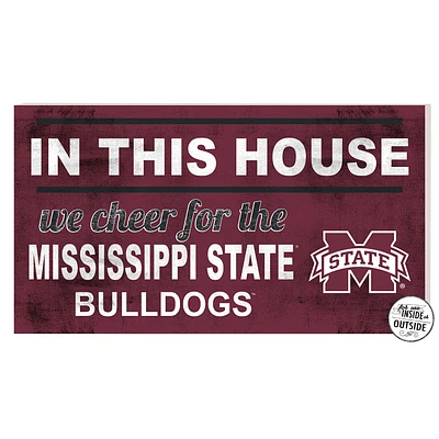 Mississippi State Bulldogs 11'' x 20'' Indoor/Outdoor In This House Sign