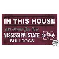 Mississippi State Bulldogs 11'' x 20'' Indoor/Outdoor In This House Sign