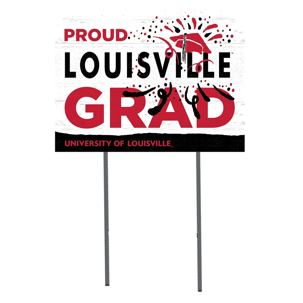 Louisville Cardinals 18'' x 24'' Proud Grad Yard Sign
