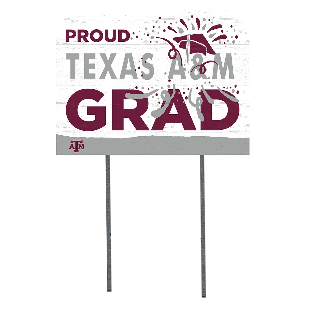 Texas A&M Aggies 18'' x 24'' Proud Grad Yard Sign