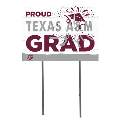 Texas A&M Aggies 18'' x 24'' Proud Grad Yard Sign