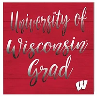 Wisconsin Badgers 10'' x 10'' Grad Plaque