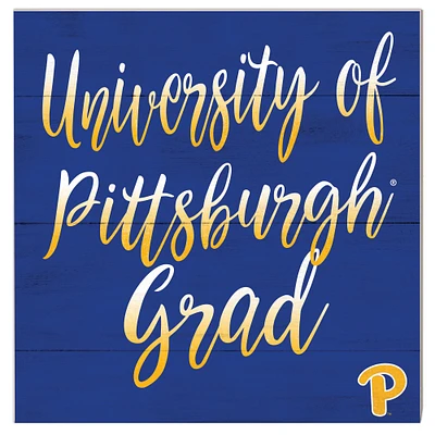 Pitt Panthers 10'' x 10'' Grad Plaque