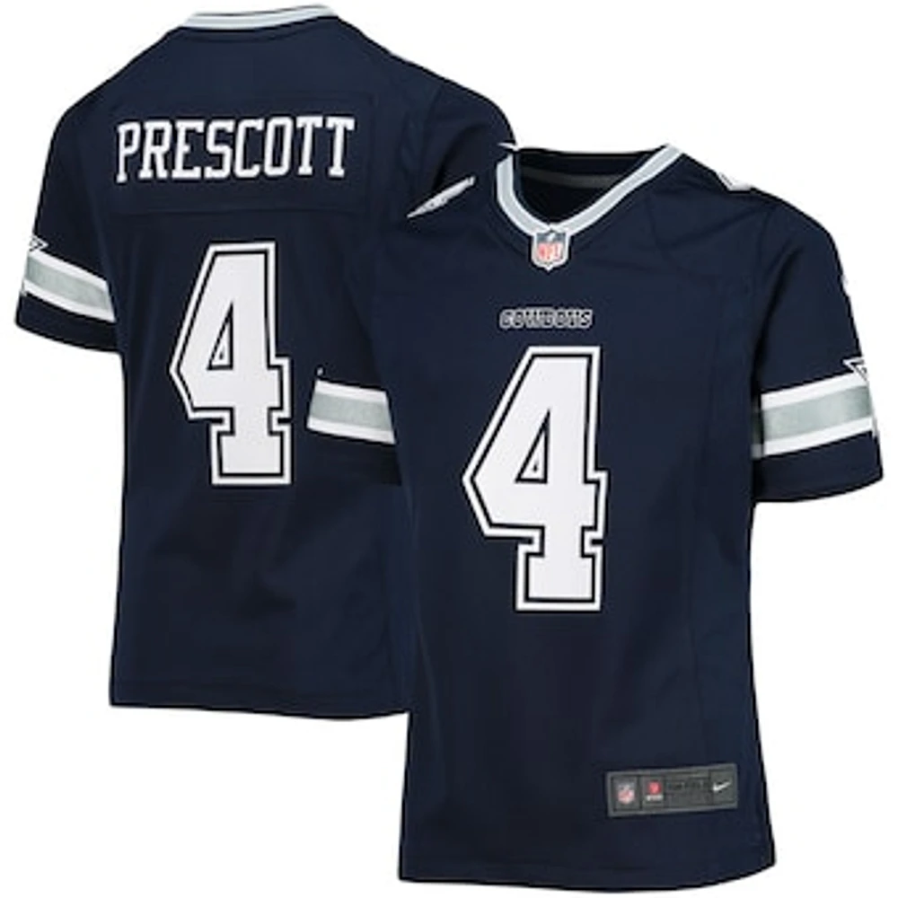 Girls Youth Nike Dak Prescott Navy Dallas Cowboys Team Game Jersey