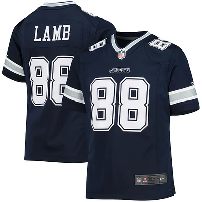 Girls Youth Nike CeeDee Lamb Navy Dallas Cowboys Game Jersey