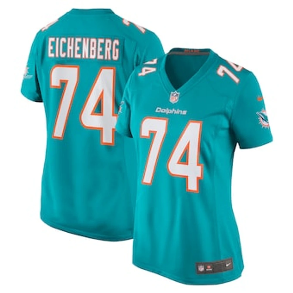 Women's Nike Liam Eichenberg Aqua Miami Dolphins Game Jersey