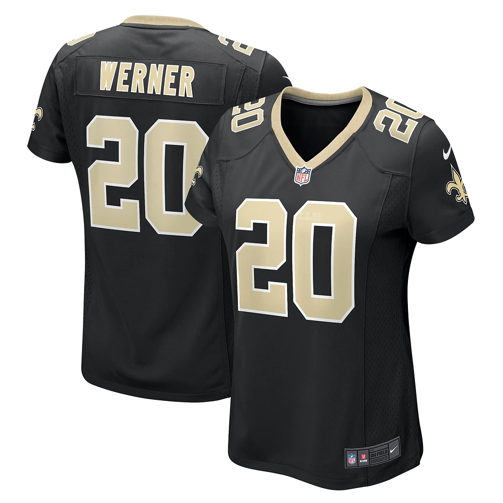 Women's Nike Pete Werner Black New Orleans Saints Game Jersey