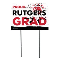 Rutgers Scarlet Knights 18'' x 24'' Proud Grad Yard Sign