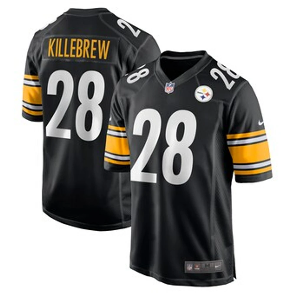 Men's Nike Miles Killebrew Black Pittsburgh Steelers Game Jersey