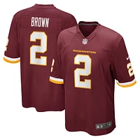 Men's Nike Dyami Brown Burgundy Washington Football Team Game Jersey