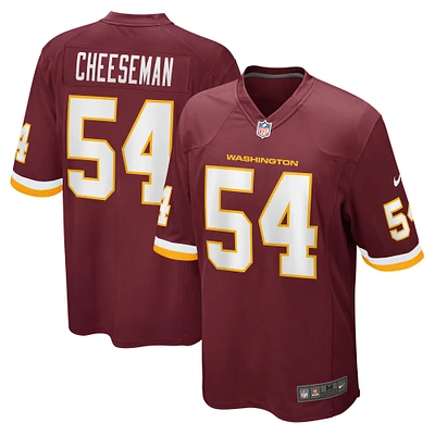 Men's Nike Camaron Cheeseman Burgundy Washington Football Team Game Jersey