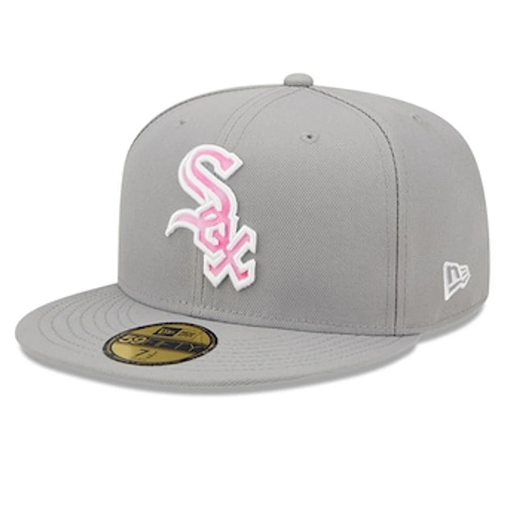 Men's New Era Gray Chicago White Sox 2022 Mother's Day On-Field 59FIFTY Fitted Hat