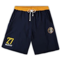 Men's Jamal Murray Navy Denver Nuggets Big & Tall French Terry Name Number Shorts