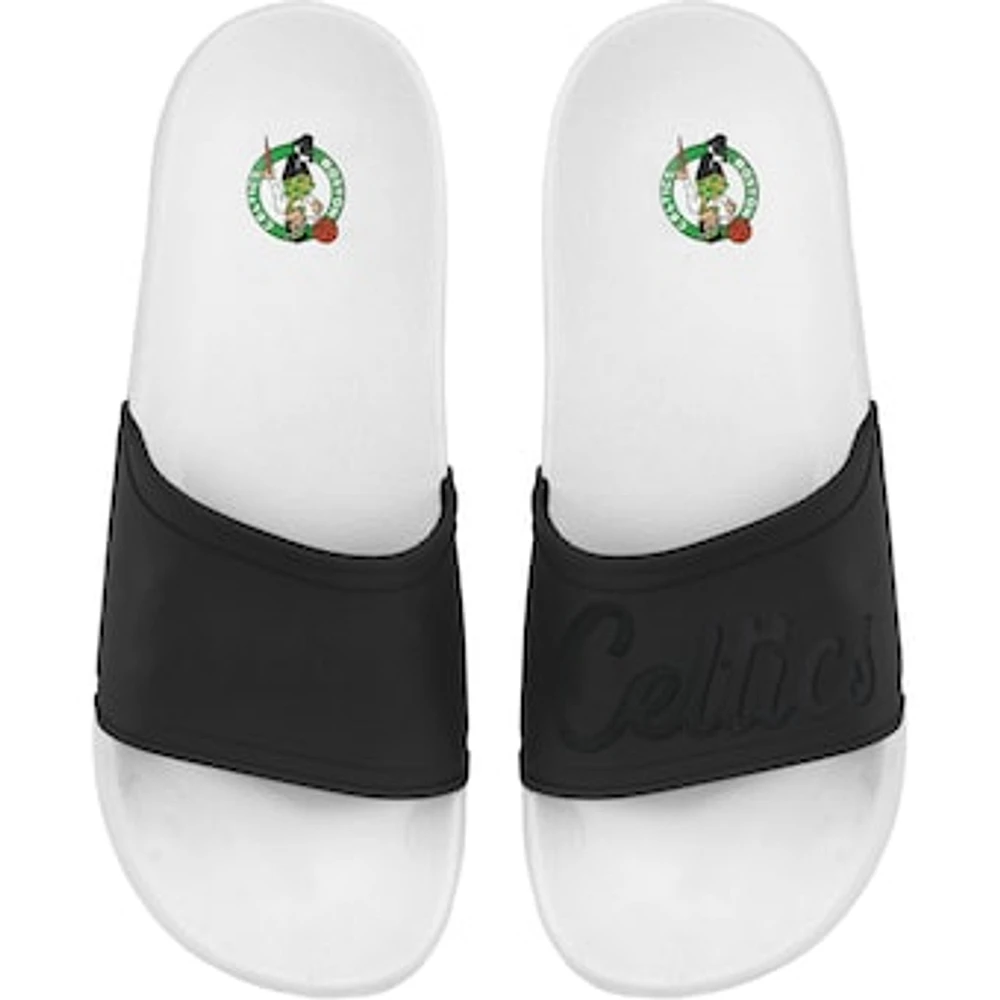 Women's FOCO Boston Celtics Script Wordmark Slide Sandals