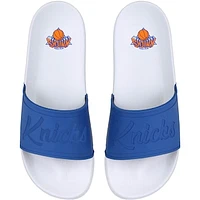 Women's FOCO New York Knicks Script Wordmark Slide Sandals