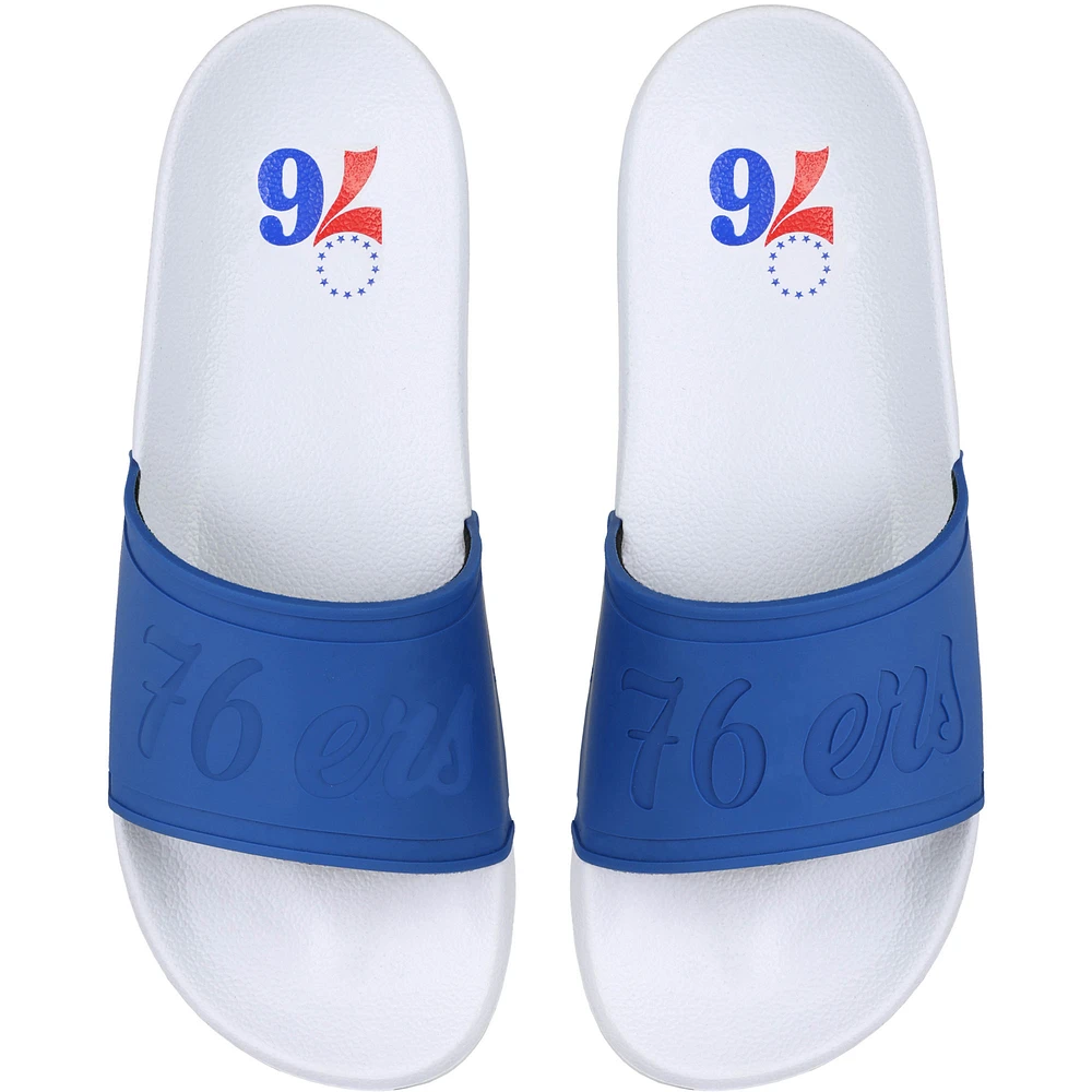 Women's FOCO Philadelphia 76ers Script Wordmark Slide Sandals