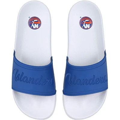 Women's FOCO New York Islanders Script Wordmark Slide Sandals