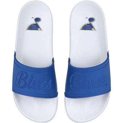 Women's FOCO St. Louis Blues Script Wordmark Slide Sandals