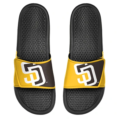 Youth FOCO San Diego Padres Colorblock Big Logo Legacy Slide Sandals