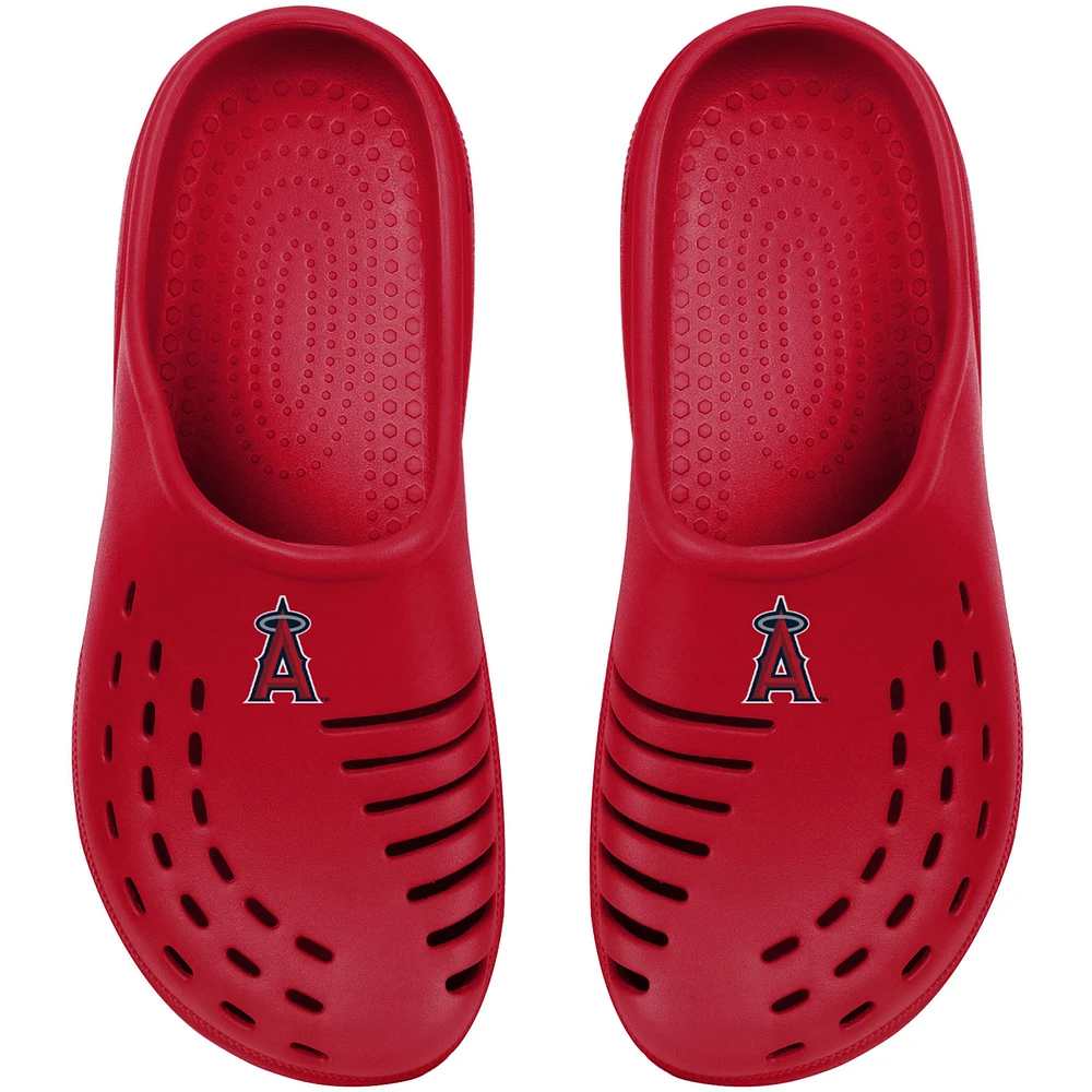 Youth FOCO Red Los Angeles Angels Sunny Day Clogs