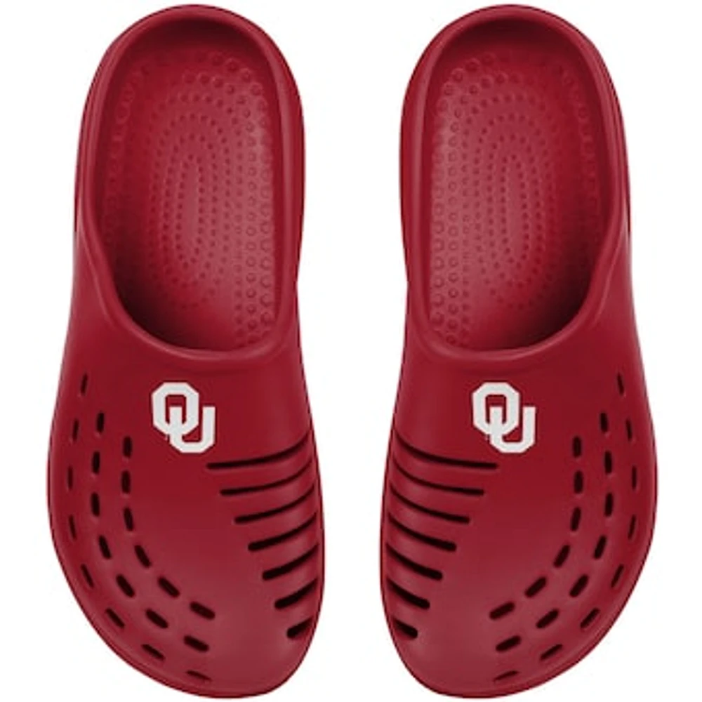 Youth FOCO Crimson Oklahoma Sooners Sunny Day Clogs