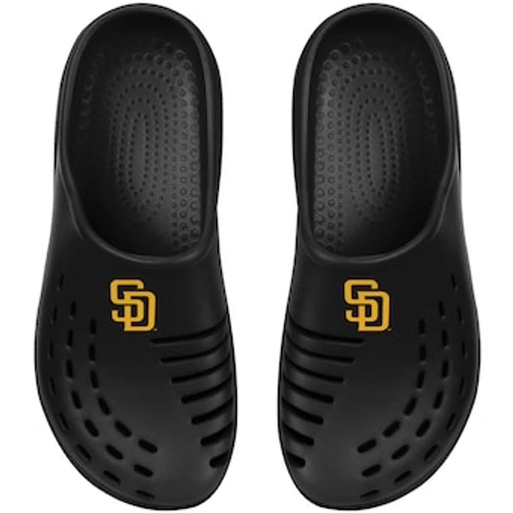 Youth FOCO Black San Diego Padres Sunny Day Clogs