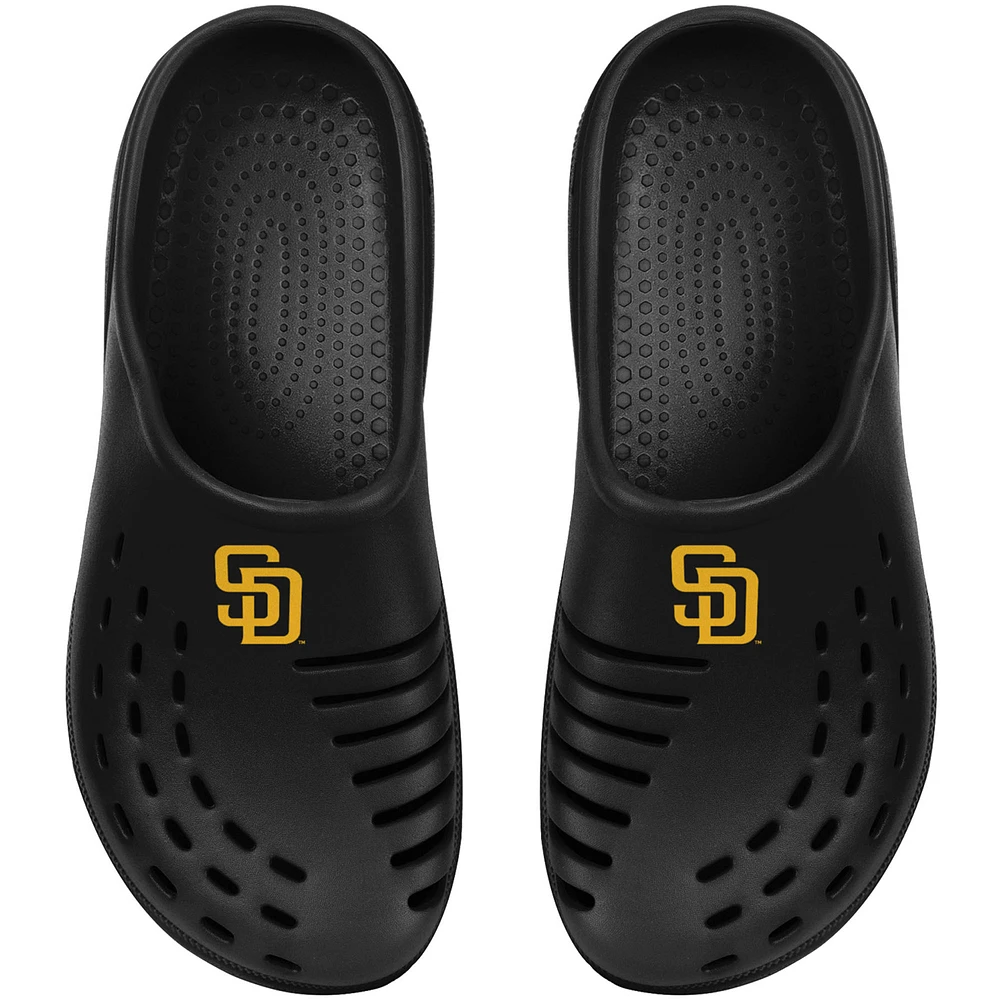 Youth FOCO Black San Diego Padres Sunny Day Clogs