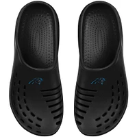 Youth FOCO Black Carolina Panthers Sunny Day Clogs