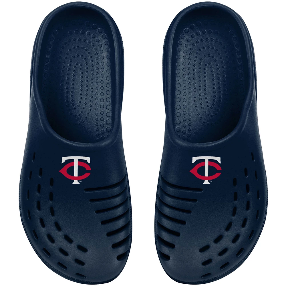 Youth FOCO Navy Minnesota Twins Sunny Day Clogs