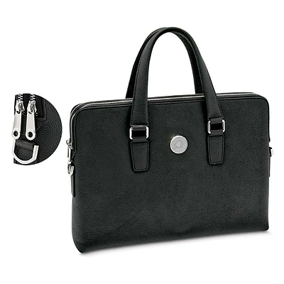 Women's Black Utah Utes Leather Briefcase