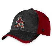 Men's Black/Garnet Arizona Coyotes Authentic Pro Rink Camo Flex Hat