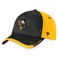 Men's Fanatics Black/Gold Pittsburgh Penguins Authentic Pro Rink Camo Flex Hat