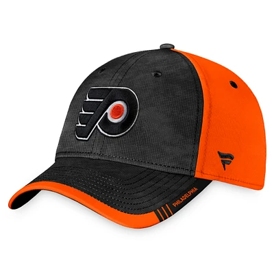 Men's Fanatics Black/Orange Philadelphia Flyers Authentic Pro Rink Camo Flex Hat