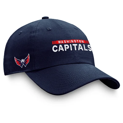 Men's Fanatics Navy Washington Capitals Authentic Pro Rink Adjustable Hat